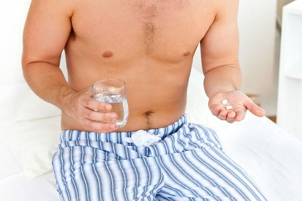 adam prostatit için hap alıyor